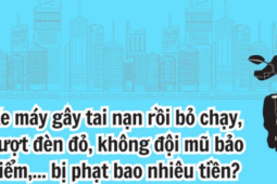 Thế giới xe - Xe máy gây tai nạn rồi bỏ chạy, vượt đèn đỏ, không đội mũ bảo hiểm,... bị phạt bao nhiêu tiền?