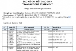 Tin tức trong ngày - Công khai thêm 2.009 trang sao kê ủng hộ đồng bào thiệt hại do bão lũ