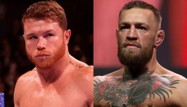 Alvarez (trái) tuyên bố hạ McGregor (phải) ở hiệp 1 hoặc 3 nếu họ thượng đài