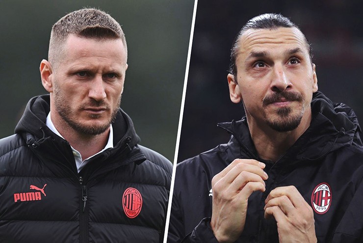 Abate (bên trái) không cho con trai của Ibrahimovic đá ở đội trẻ Milan, Ibra đáp trả bằng cách sa thải bố của Abate (người đã ở Milan được 23 năm)&nbsp;khi Abate đã rời Milan