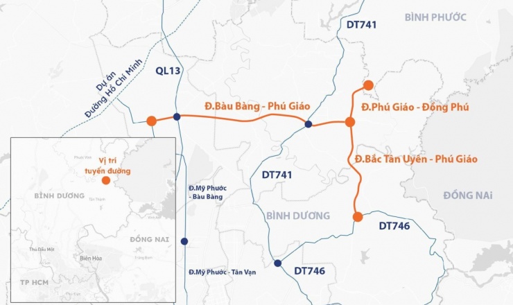 Tuyến đường Bắc Tân Uyên - Phú Giáo - Bàu Bàng: Cú hích kết nối giao thương Đông Nam Bộ