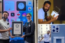 Phi thường - kỳ quặc - Chiếc iphone nặng 200kg lập kỷ lục thế giới