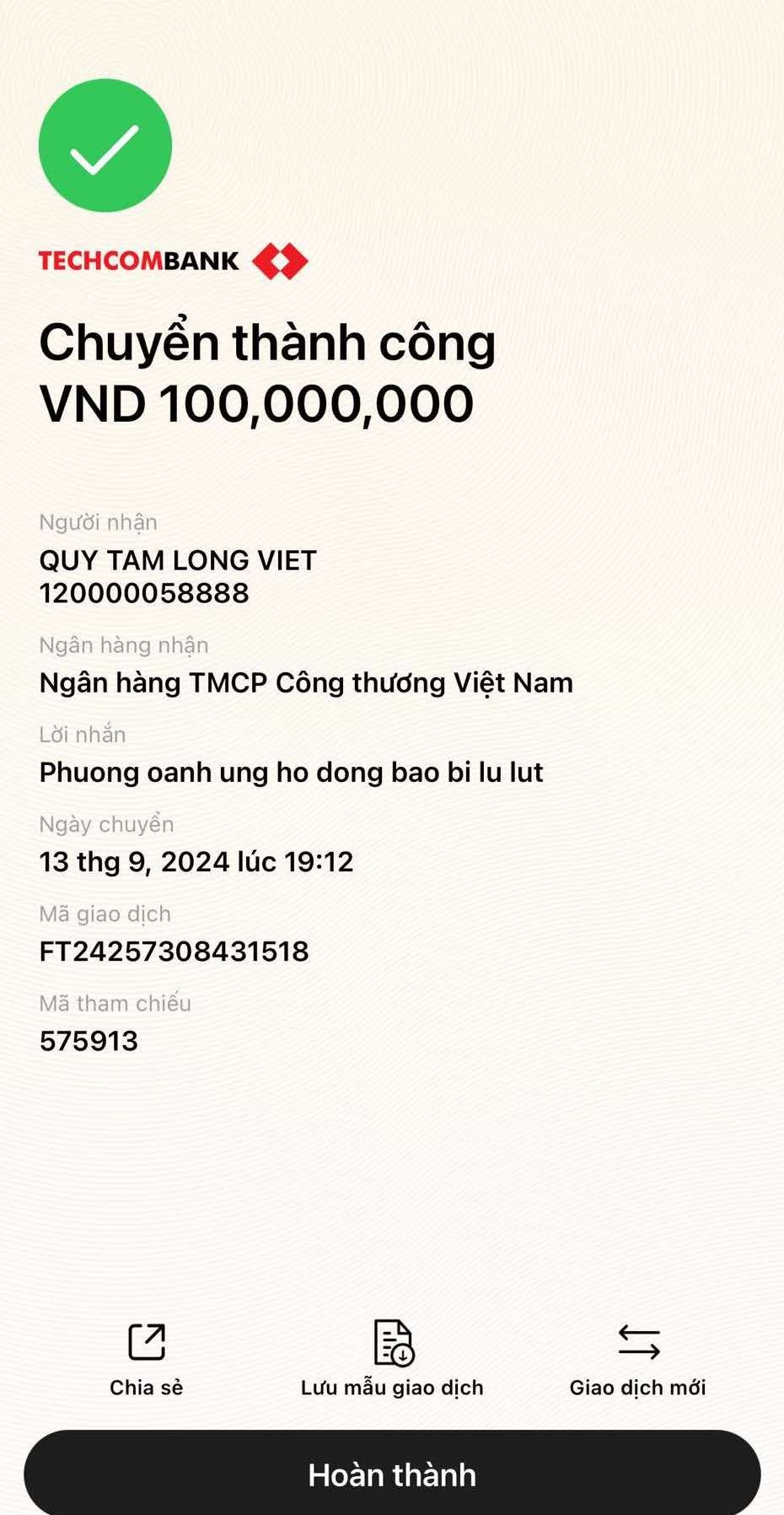 Phương Oanh và Mạnh Trường âm thầm chuyển khoản, Kiều Anh 2 lần đến vùng lũ - 3