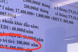 Phụ huynh bức xúc vì bị thu tiền 'bảo trì ti vi' 100.000 đồng/học sinh