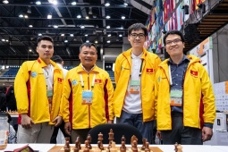 Quang Liêm và tuyển cờ vua Việt Nam toàn thắng, lập mốc lịch sử ở Olympiad 2024