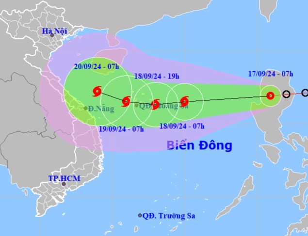 Bão số 4 chuẩn bị đổ bộ Biển Đông, mưa lớn kéo dài tại Tây Nguyên và Nam Bộ