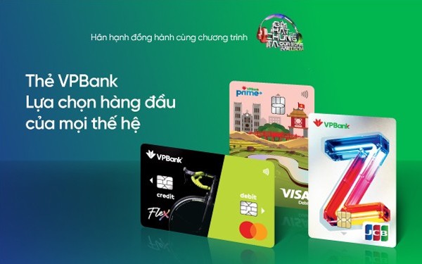 Các dòng thẻ nổi bật của VPBank