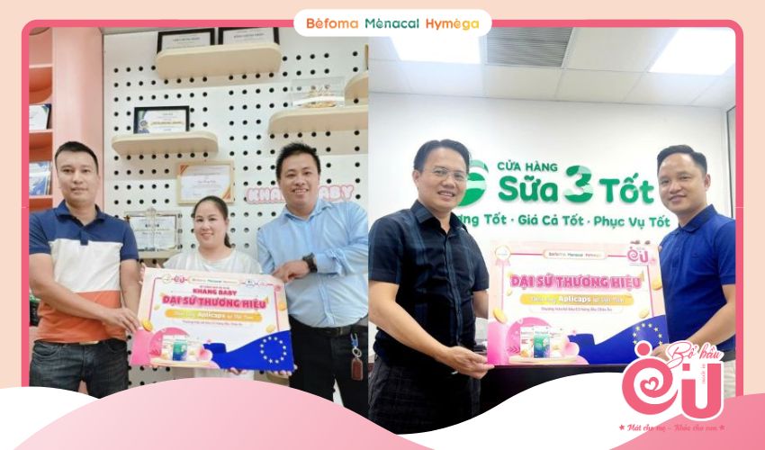 Shop Khang Baby và Hệ thống cửa hàng Sữa 3 Tốt - “Đại sứ thương hiệu” Bổ bầu EU AplicapsShop Khang Baby - “Đại sứ thương hiệu” Bổ bầu EU Aplicaps