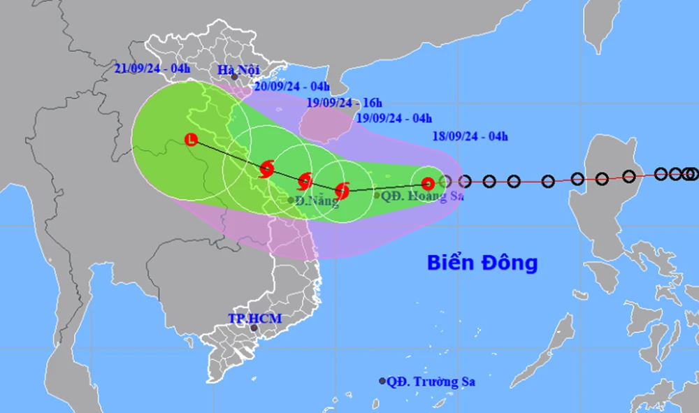 Áp thấp nhiệt đới chuyển thành bão số 4 đe dọa Biển Đông