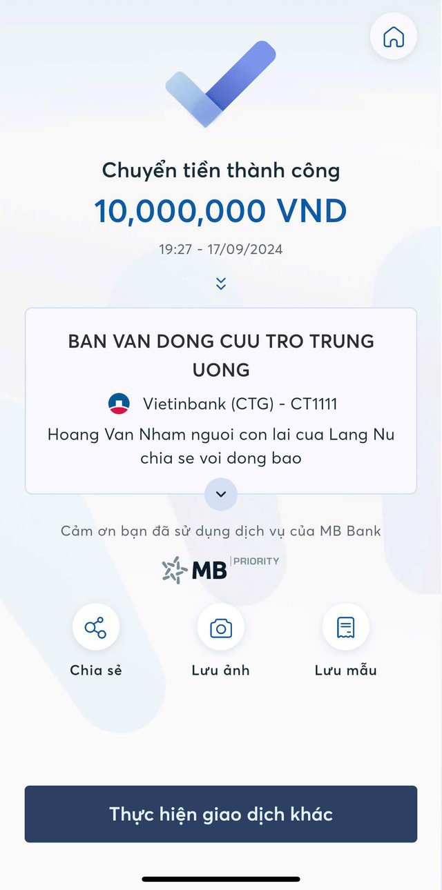 Tâm Hồn Cao Thượng Trong Biến Cố: Nạn Nhân Lũ Lụt Gửi 10 Triệu Đồng Chia Sẻ Với Đồng Bào Khó Khăn