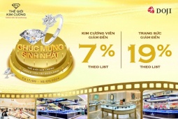 Thời trang - DOJI ưu đãi đến 19% trang sức mừng sinh nhật Thế Giới Kim Cương