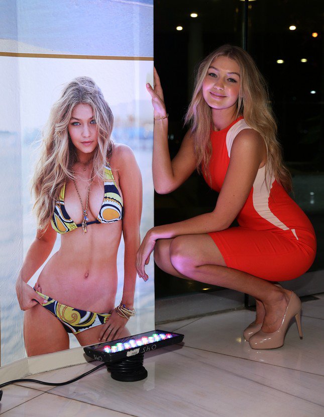 Gigi Hadid là một trong số siêu mẫu áo tắm bị thất lạc ảnh nhạy cảm. Ảnh: Getty Images.