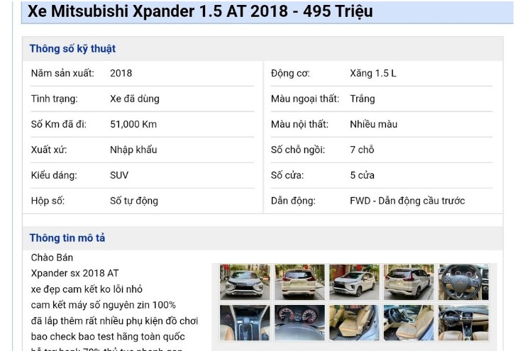 Không chỉ "vua" doanh số, Mitsubishi Xpander cũ còn siêu giữ giá - 1