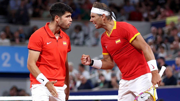 Alcaraz và Nadal đã đánh đôi cùng nhau ở Olympic Paris vừa qua