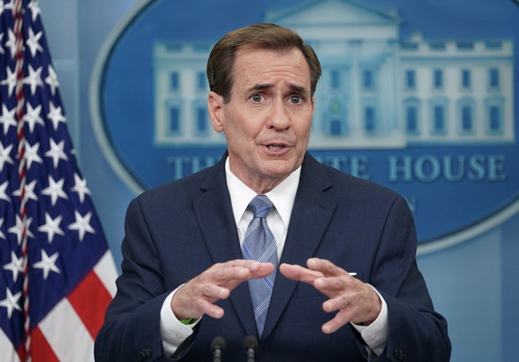 Phát ngôn viên Hội đồng An ninh Quốc gia Mỹ thuộc Nhà Trắng, John Kirby. Ảnh: Reuters.