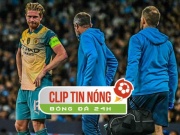 Bóng đá - De Bruyne tập tễnh rời sân, Man City âu lo trước đại chiến với Arsenal (Clip tin nóng)