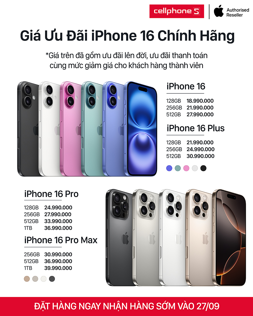 CellphoneS ưu đãi đến 7 triệu khi lên đời iPhone 16 series - 1