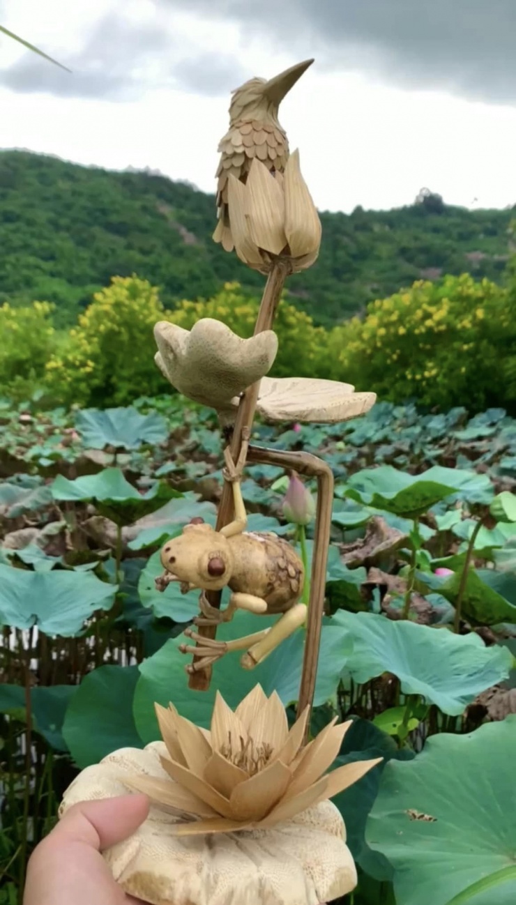 'Chú Cuội' Tây Ninh biến tre, trúc thành đồ trang trí đẹp, chân thực đến khó tin - 9