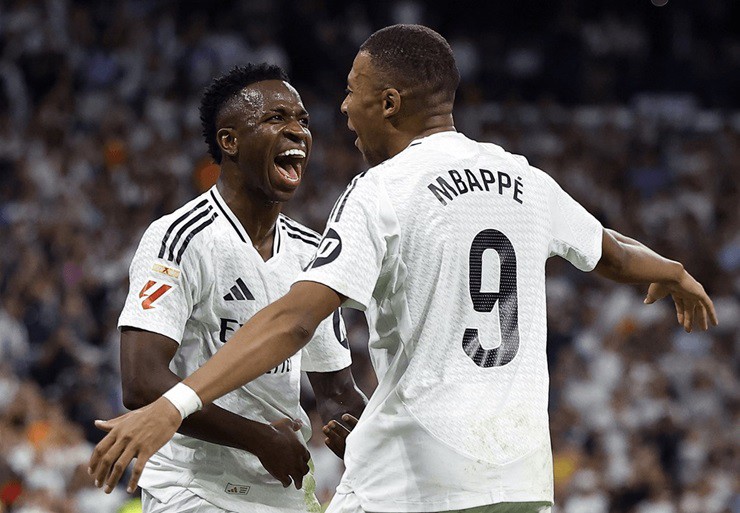 Bộ đôi Vinicius và Mbappe đang chơi rất&nbsp;ăn ý