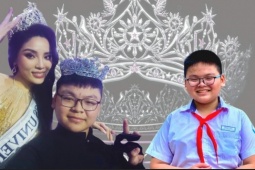 Bạn trẻ - Cuộc sống - "Tiết lộ sốc" về nam sinh 13 tuổi thiết kế vương miện Miss Universe Vietnam 2024