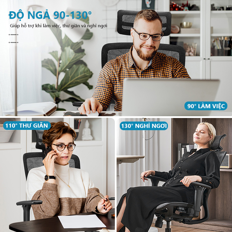 Ghế giám đốc có thiết kế công thái học