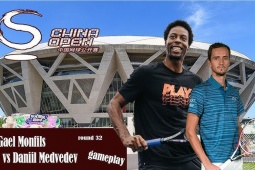 Thể thao - Video tennis Medvedev - Monfils: 2 set đấu bản lĩnh (China Open)