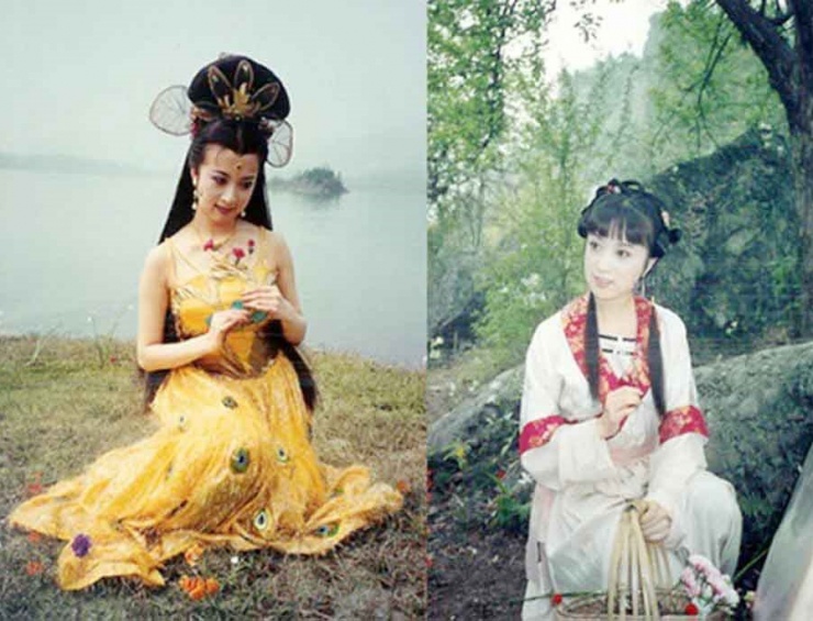 Ngoài vai công chúa Khổng Tước, Kim Xảo Xảo còn đóng vai thôn nữ.