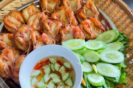 Bánh tôm chiên giòn không cần khuôn