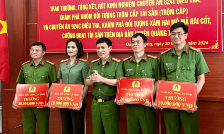 Công an tỉnh Thanh Hoá khen thưởng Ban chuyên án.