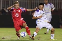 Video bóng đá TP.HCM - Hà Nội: Kịch tính 2 thẻ đỏ và 2 quả phạt đền (V-League)
