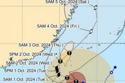 Thế giới - Bão Krathon gần Philippines "tiến đến cấp siêu bão", đường đi phức tạp