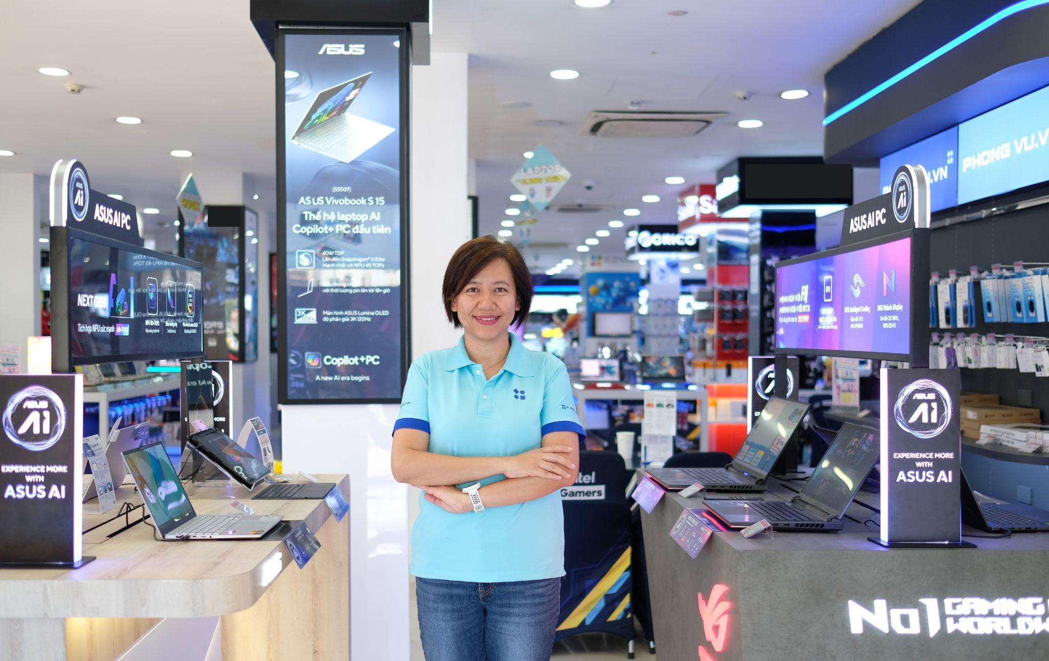 Bà Trần Phương Chi, Tổng Giám đốc Công ty Cổ phần Thương mại - Dịch vụ Phong Vũ.