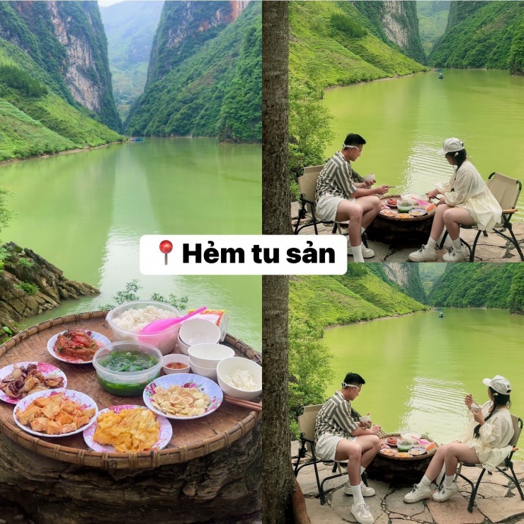 Thưởng thức những món ăn ngon bên khung cảnh thiên nhiên lãng mạn.