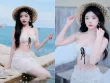 Ngắm Quỳnh Trương "cân đẹp" bikini ren trắng hút hồn netizen