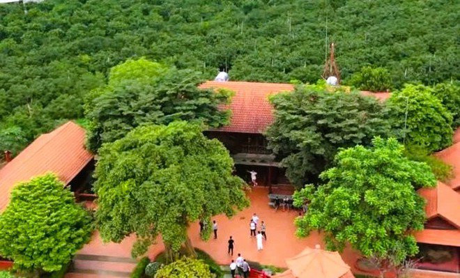 Khu biệt phủ rộng hàng chục ngàn m2 (bên trái) ở phường Hạc Thành được cho của Tuấn "thần đèn" và khu trang trại của Vi "ngộ