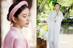 Cô bé 15 tuổi đã cao 1m70, nhan sắc dịu dàng như bước ra từ trong tranh, là con của Hoa hậu nổi tiếng