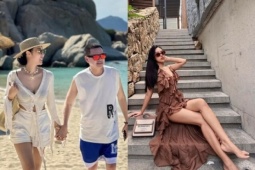 Hậu sinh nở, vợ kém 37 tuổi của Quang Minh lấy lại vóc dáng thon thả, chuẩn  " gái 1 con mòn con mắt " 