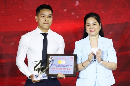 Sao trẻ Thể Công Viettel ghi bàn giữa sân đẹp nhất V-League