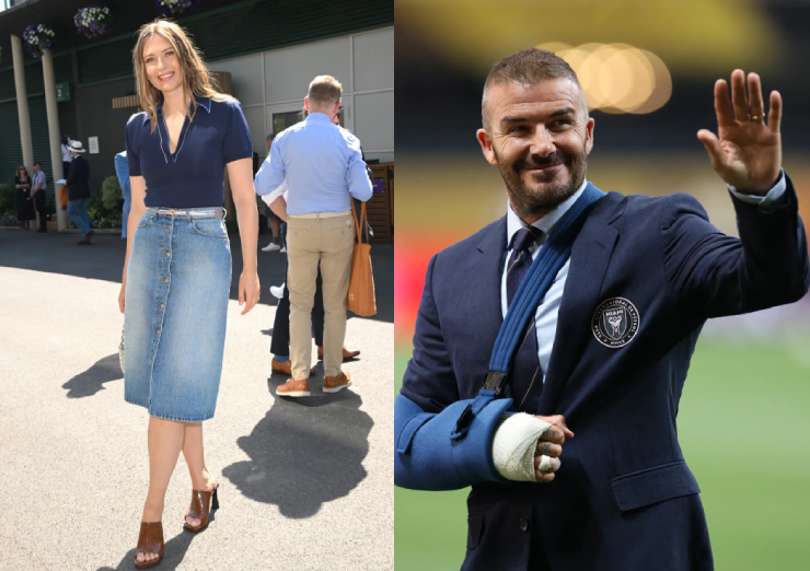 Sharapova "thả dáng" tại Wimbledon, Beckham tay vẫn băng bó sau ca phẫu thuật&nbsp;để loại bỏ chiếc đinh vít cũ trong tay phải
