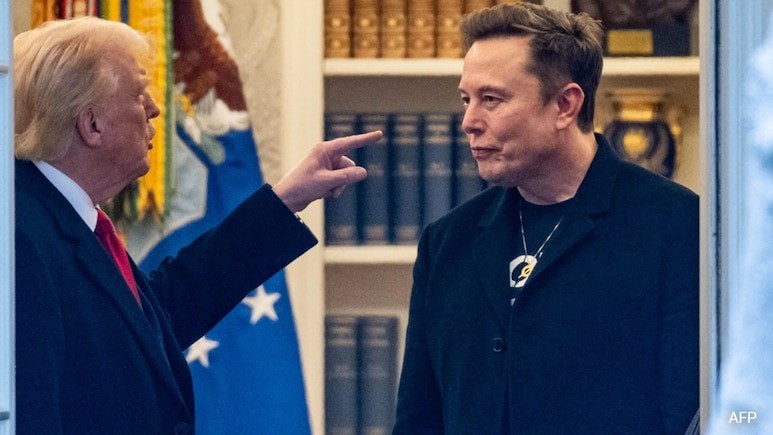 &nbsp;Tổng thống Mỹ Donald Trump và tỷ phú Elon Musk. Ảnh: AFP