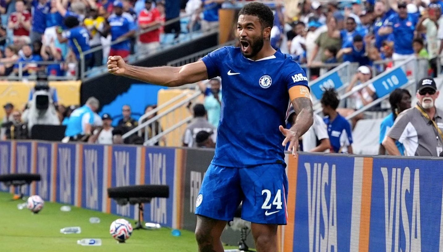 James mừng bàn mở tỷ số trong trận Chelsea thắng Benfica 4-1 ở vòng 1/8 FIFA Club World Cup trên sân Bank of America (Bắc Carolina) ngày 28/6/2025. Ảnh: AFP