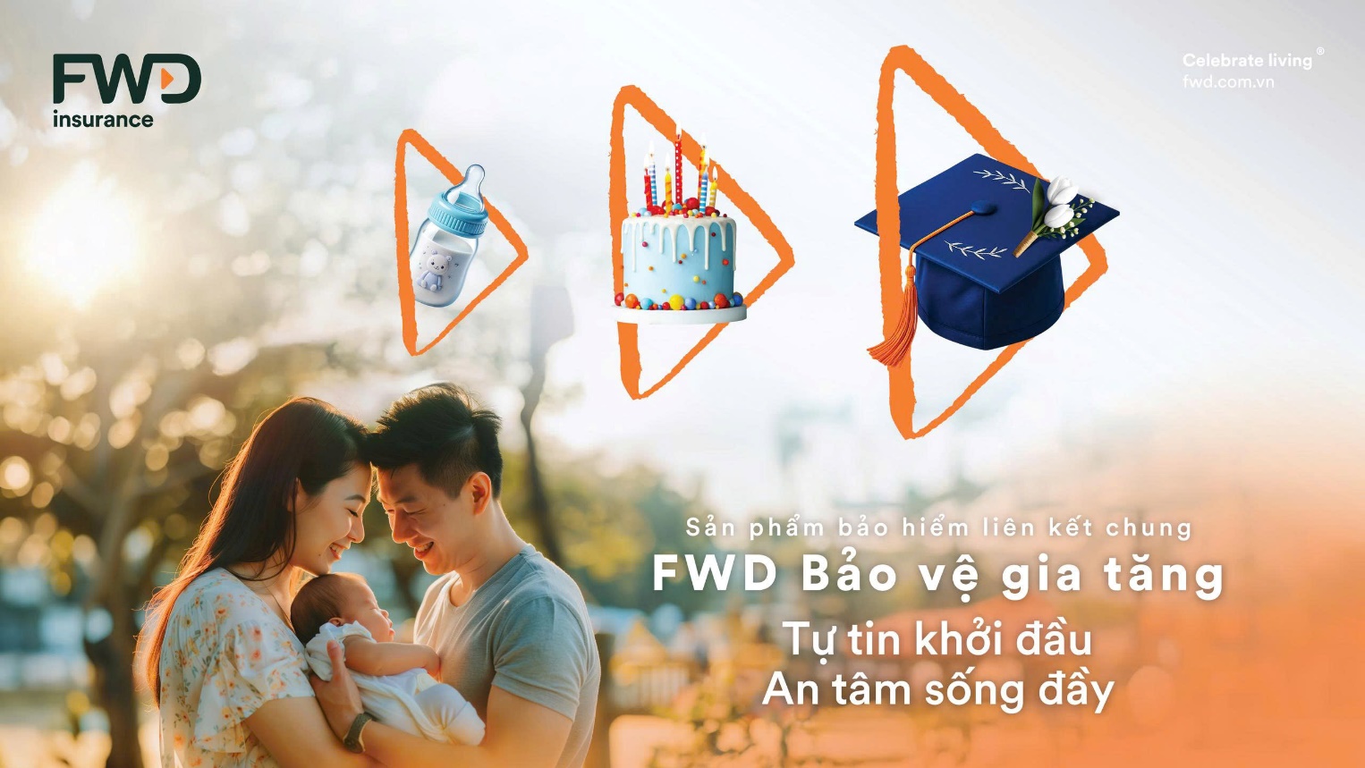 FWD Bảo vệ gia tăng - sản phẩm mới giúp quyền lợi bảo hiểm tăng tự động mỗi năm.