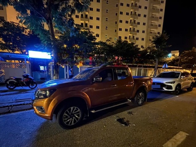 Chiếc xe ô tô bị Ánh đập kính lấy trộm tài sản. Ảnh: Công an TP Đà Nẵng.