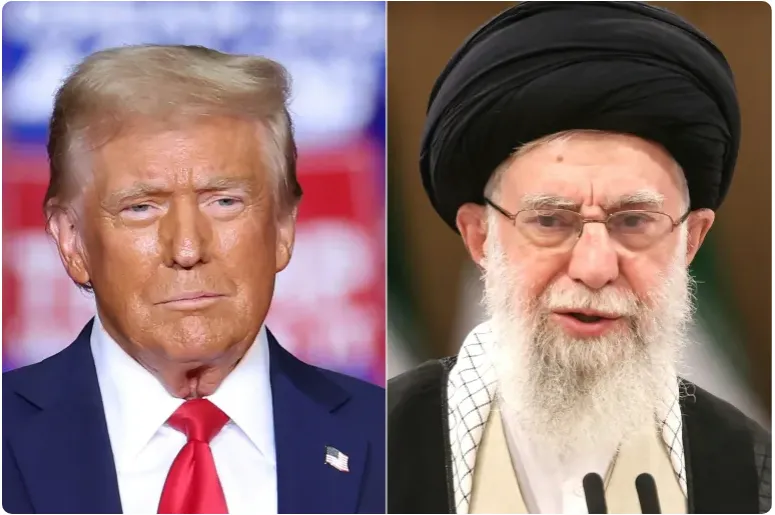 Tổng thống Mỹ Donald Trump (trái) và Lãnh tụ Tối cao Iran Ayatollah Ali Khamenei. Ảnh: AFP