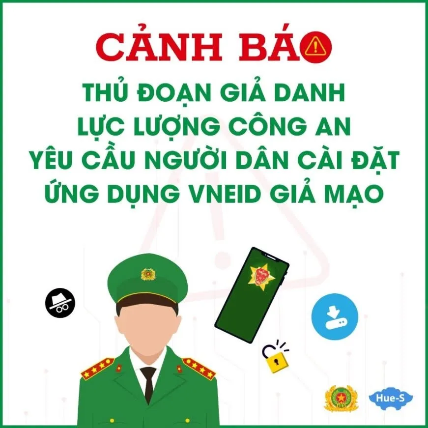 Thủ đoạn lừa đảo cài ứng dụng VNeID giả mạo - 1