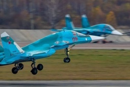  ' Thú mỏ vịt '  Su-34 Nga rơi khi huấn luyện