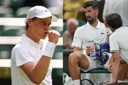 Djokovic thắng nhờ  " viên thuốc thần kỳ " , Sinner gạt tình bạn sang 1 bên ở Wimbledon