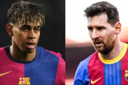 Sau ngày xõa tới bến với người đẹp, Yamal khoe ảnh được Messi tắm