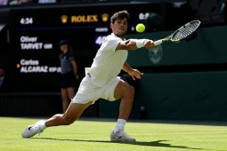 Video tennis Alcaraz - Tarvet: Giải quyết đối thủ chóng vánh (Wimbledon)