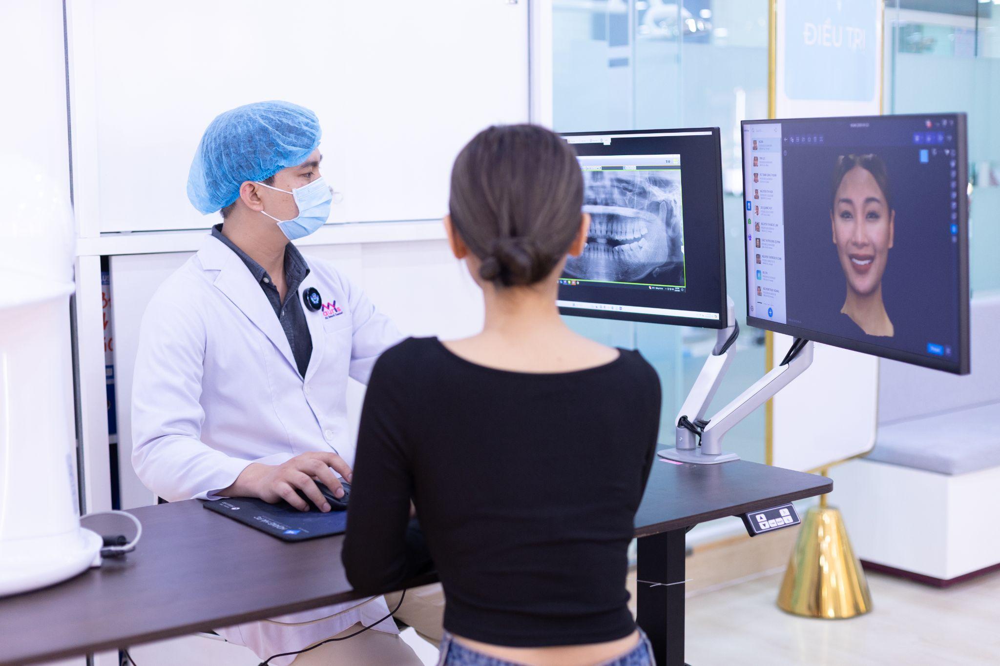 Công nghệ Biometric Smile Design tại MY Auris cho phép bạn xem trước nụ cười sau khi làm Răng Sứ